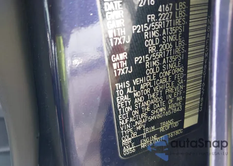 2016 Nissan Juke Nismo/S/Sl/Sv from USA, damaged, VIN JN8AF5MV8GT657843